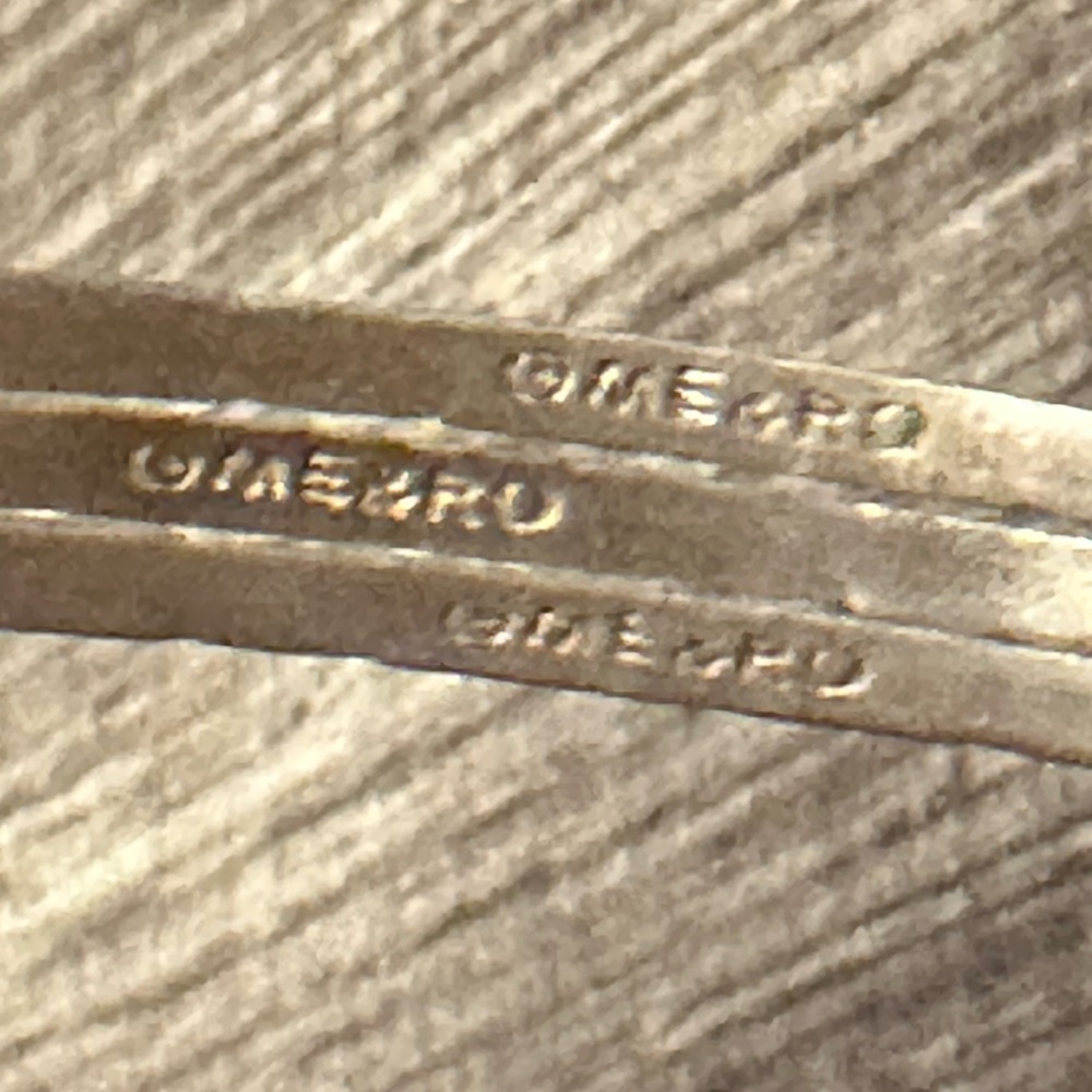 WOW POSHMARK - Authentic Me&Ro Three Sterling Silver Etched Bangle Bracelets